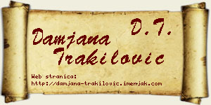 Damjana Trakilović vizit kartica